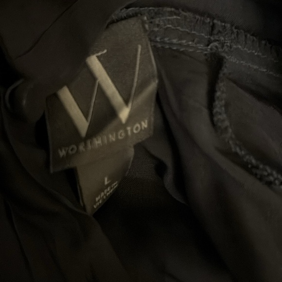 Worthington Sheer Long Sleeve Blouse - Picture 4 of 6